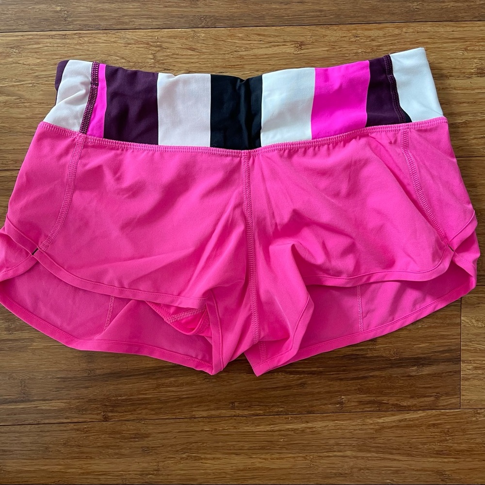 Lululemon Speed Shorts Raspberry Glo Size 4